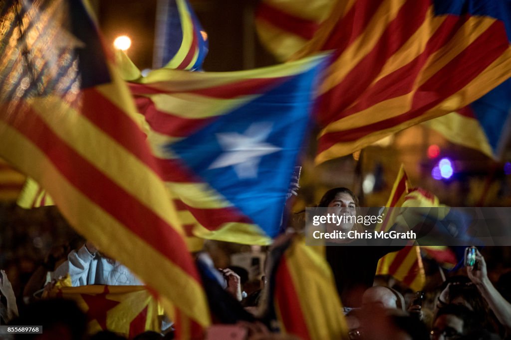 Preparations Are Made Leading Up To The Catalan Independence Referendum