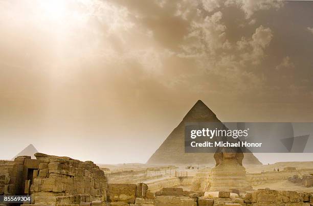 giza sandstorm - sandstorm stock pictures, royalty-free photos & images