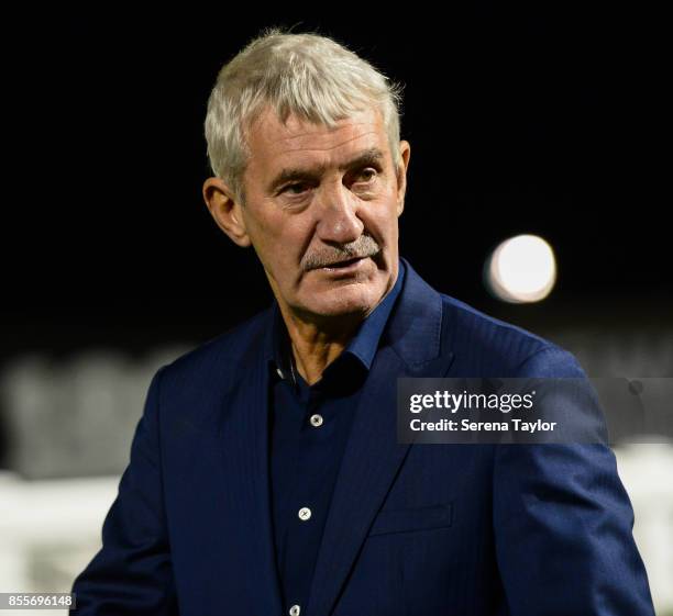 Ex Newcastle player Terry McDermott during the 125 Plate at the Newcastle Race Course on September 29 in Newcastle upon Tyne, England.