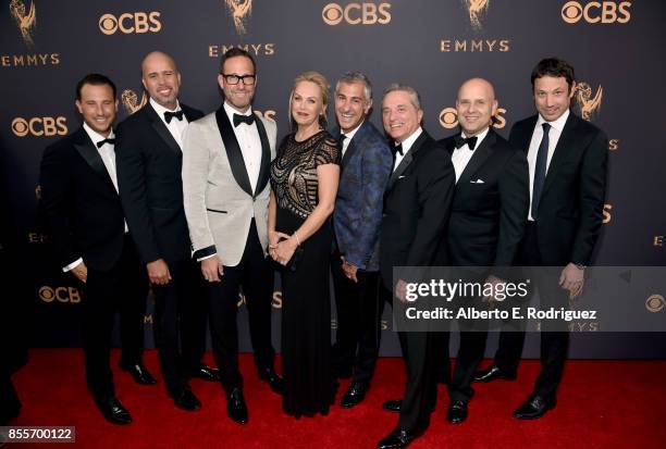 S Sean Grumman, Dan Limerick, Richard Weitz, Cori Wellins, Paul Haas, Rick Rosen, Ari Greenburg and Greg Hodes attends the 69th Annual Primetime Emmy...