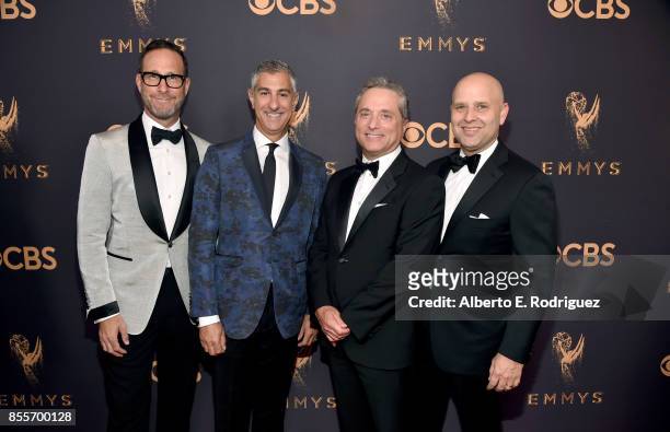 Richard Weitz, Paul Haas, Rick Rosen and Ari Greenburg attend the 69th Annual Primetime Emmy Awards at Microsoft Theater on September 17, 2017 in Los...