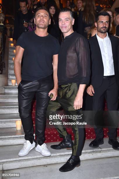 Mert Alas and Marcus Piggott attend the 20 Years Of MariaCarla Party as part of the Paris Fashion Week Womenswear Spring/Summer 2018 on September 29,...