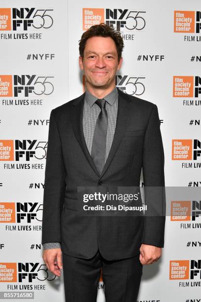 Actor Dominic West attends the premiere of "The Square" during the 55th New York Film Festival at Alice Tully Hall, Lincoln Center on September 29,...