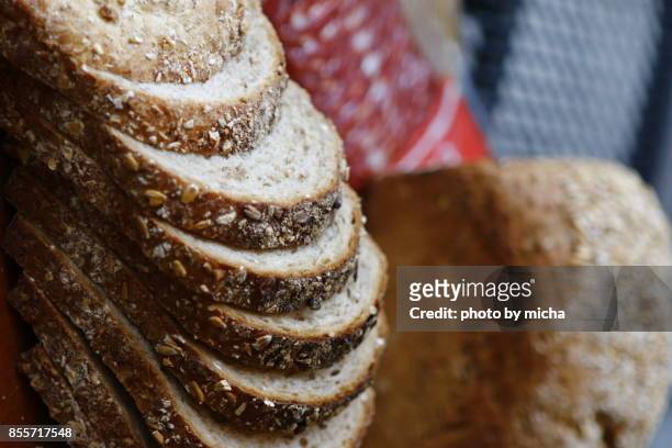 whole grain bread - vollkorn stock pictures, royalty-free photos & images