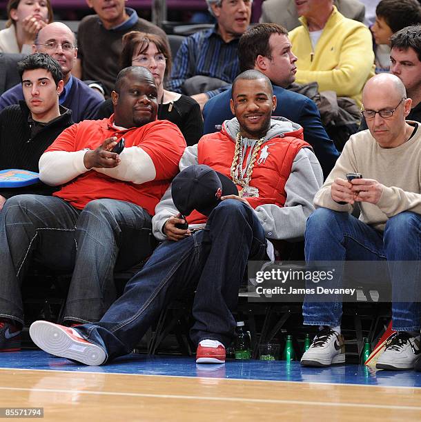 The Game attends Orlando Magic vs New York Knicks game at Madison Square Garden on March 23, 2009 in New York City.