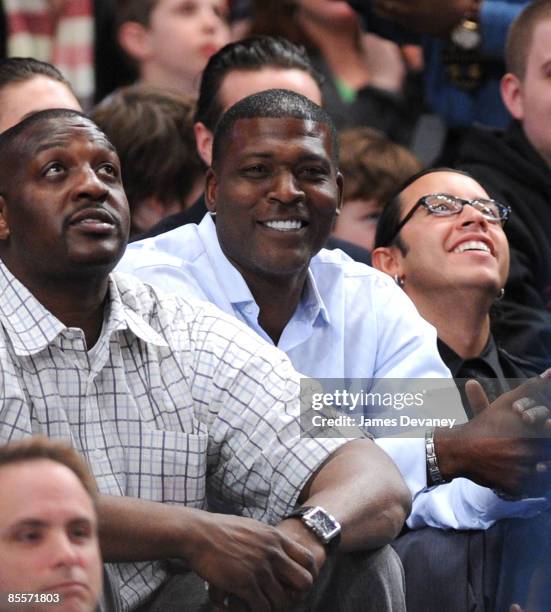 Larry Johnson attends Orlando Magic vs New York Knicks game at Madison Square Garden on March 23, 2009 in New York City.