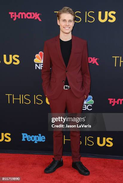 Actor Logan Shroyer attends the season 2 premiere of "This Is Us" at NeueHouse Hollywood on September 26, 2017 in Los Angeles, California.