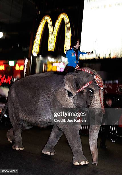 The Ringling Bros And Barnum And Bailey Circus Animal Walk In New York ...