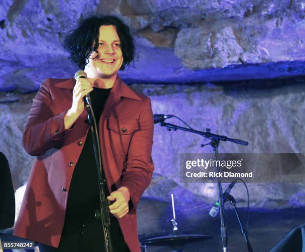 Singer/Songwriter Jack White Hosts Tennessee Tourism & Third Man Records 333 Feet Underground at Cumberland Caverns on September 29, 2017 in...