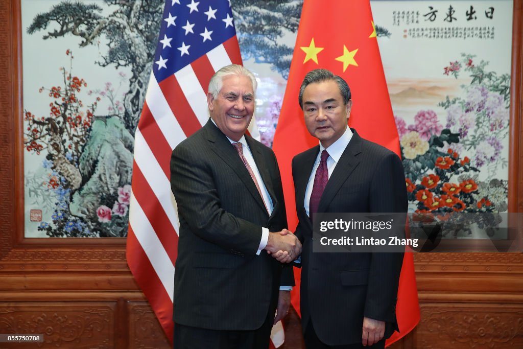 U.S. Secretary Of State Rex Tillerson Visits China