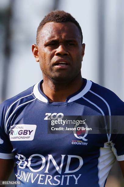 Eto Nabuli during the round five NRC match between Queensland Country and Melbourne at Bond University on September 30, 2017 in Brisbane, Australia.