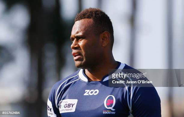 Eto Nabuli during the round five NRC match between Queensland Country and Melbourne at Bond University on September 30, 2017 in Brisbane, Australia.