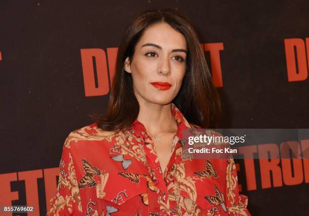 Sofia Essaidi attends the ' Detroit ' Premiere at UGC Normandie on September 29, 2017 in Paris, France.