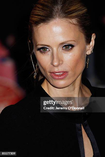 Model Laura Bailey attends the world premiere of 'The Boat That Rocked' held at the Odeon cinema, Leicester Square on March 23, 2009 in London,...