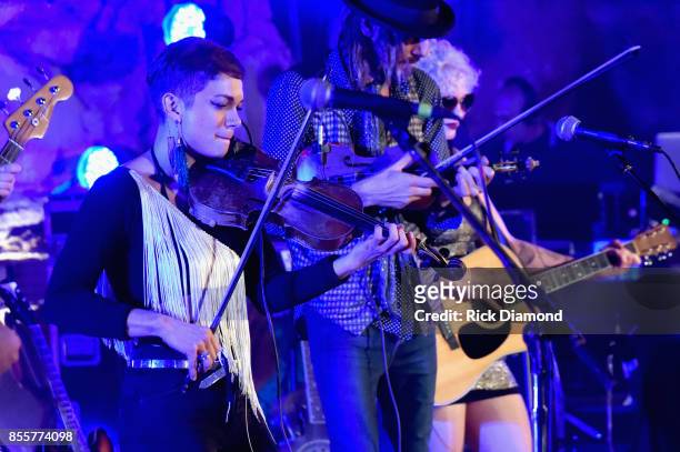 Singer/Songwriter Lillie Mae performs during Tennessee Tourism & Third Man Records 333 Feet Underground at Cumberland Caverns on September 29, 2017...