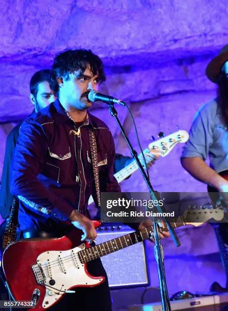 Singer/Songwriters Craig Brown Band performs during Tennessee Tourism & Third Man Records 333 Feet Underground at Cumberland Caverns on September 29,...