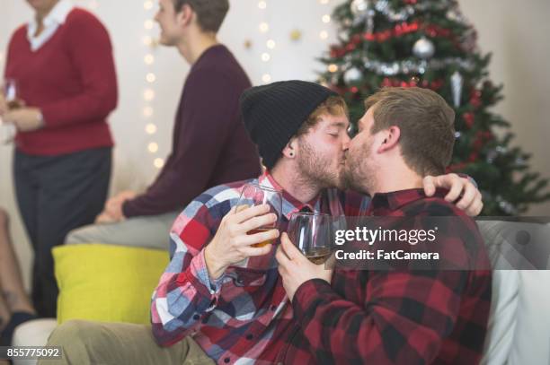 lgbt friends and companions at party - photos of lesbians kissing stock pictures, royalty-free photos & images