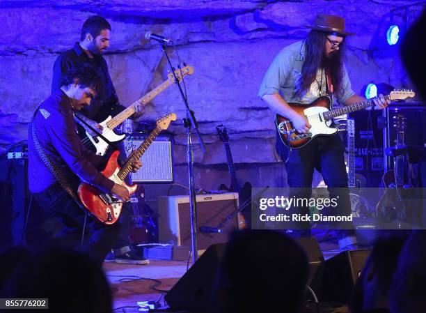 Singer/Songwriters Craig Brown Band performs during Tennessee Tourism & Third Man Records 333 Feet Underground at Cumberland Caverns on September 29,...