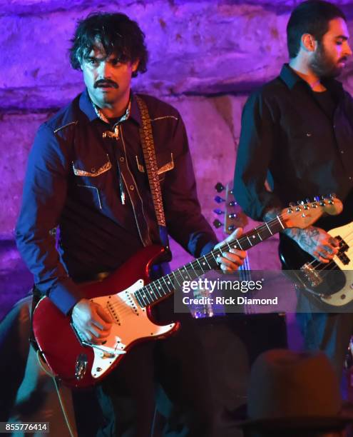 Singer/Songwriters Craig Brown Band performs during Tennessee Tourism & Third Man Records 333 Feet Underground at Cumberland Caverns on September 29,...