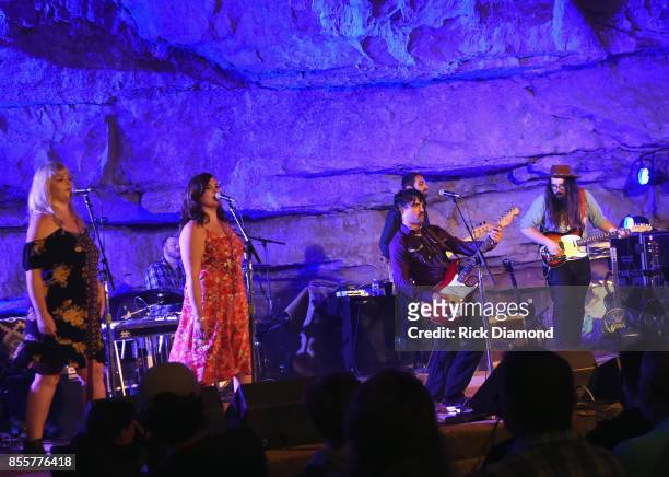 Singer/Songwriters Craig Brown Band performs during Tennessee Tourism & Third Man Records 333 Feet Underground at Cumberland Caverns on September 29,...