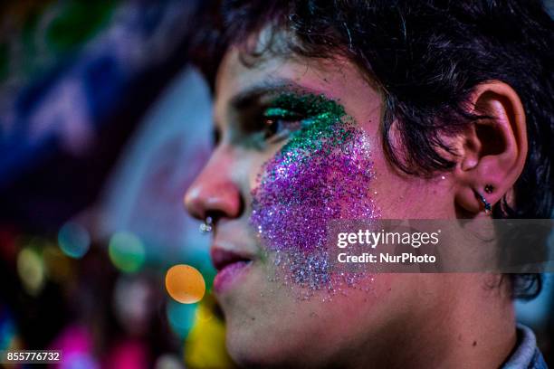 Groups linked to the LGBT movement protested on 29 September 2017 on Avenida Paulista, central region of Sao Paulo, Brazil, against a decision by a...