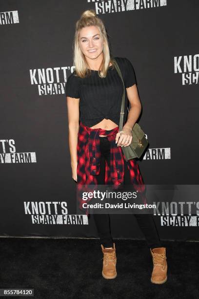 Lindsay Arnold attends the Knott's Scary Farm and Instagram's Celebrity Night at Knott's Berry Farm on September 29, 2017 in Buena Park, California.