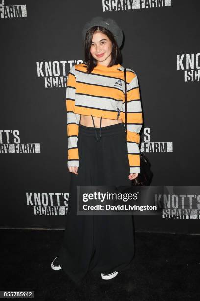 Anne Curtis attends the Knott's Scary Farm and Instagram's Celebrity Night at Knott's Berry Farm on September 29, 2017 in Buena Park, California.