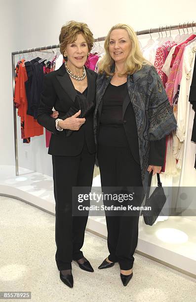 Betsy Bloomingdale and Justine Bloomingdale attend Diane Von Furstenberg and Elle's Celebration of International Women's Month on March 23, 2009 in...