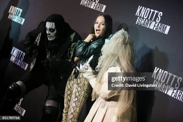 Kelli Berglund attends the Knott's Scary Farm and Instagram's Celebrity Night at Knott's Berry Farm on September 29, 2017 in Buena Park, California.