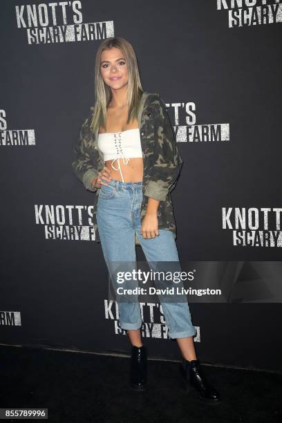 Griffin Arnlund attends the Knott's Scary Farm and Instagram's Celebrity Night at Knott's Berry Farm on September 29, 2017 in Buena Park, California.