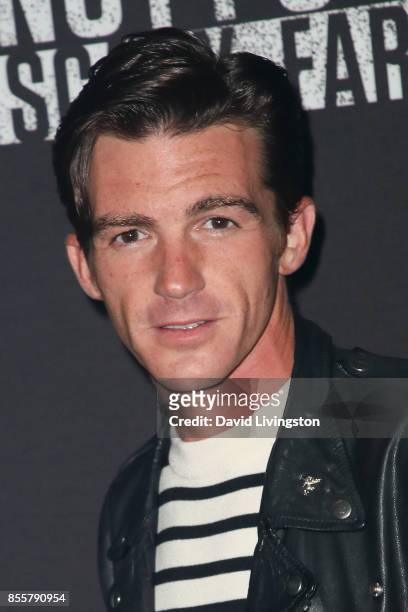 Drake Bell attends the Knott's Scary Farm and Instagram's Celebrity Night at Knott's Berry Farm on September 29, 2017 in Buena Park, California.