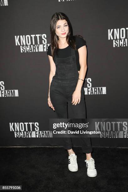 Niki Koss attends the Knott's Scary Farm and Instagram's Celebrity Night at Knott's Berry Farm on September 29, 2017 in Buena Park, California.