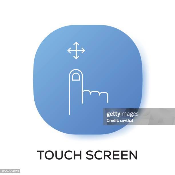 1 527 Hand Touch Screen Background High Res Illustrations - Getty Images