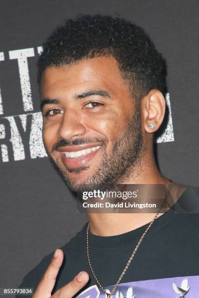 Alex McQueen attends the Knott's Scary Farm and Instagram's Celebrity Night at Knott's Berry Farm on September 29, 2017 in Buena Park, California.