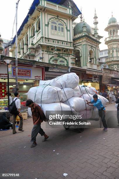 Mohammed Ali Road Area in Mumbai. View of the mosque on Mohammad Ali Road on April 17, 2010 in Mumbai, India.