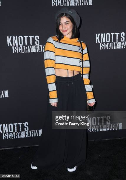 Actress Anne Curtis attends Knott's Scary Farm and Instagram Celebrity Night at Knott's Berry Farm on September 29, 2017 in Buena Park, California.