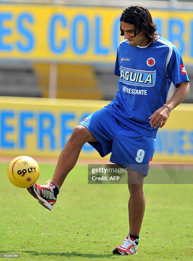 Colombian national team footballer Falca