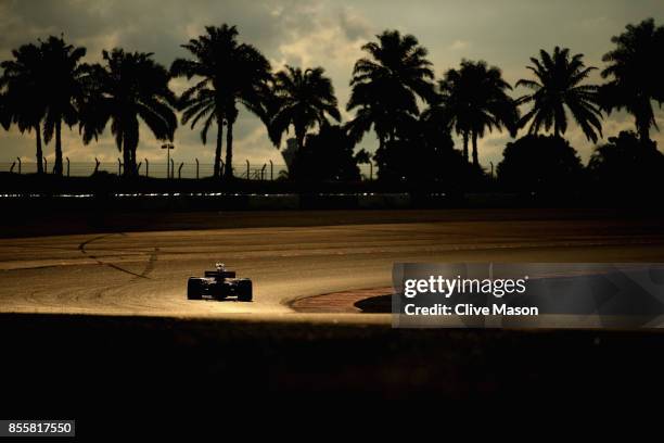 Kimi Raikkonen of Finland driving the Scuderia Ferrari SF70H on track during qualifying for the Malaysia Formula One Grand Prix at Sepang Circuit on...