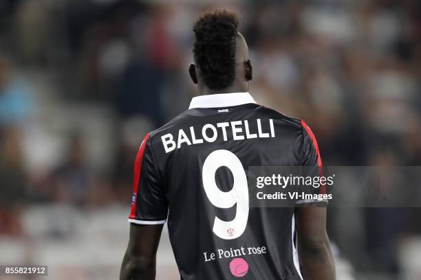 Mario Balotelli of OCG Nice during the UEFA Europa League group K match match between OGC Nice and Vitesse Arnhem on September 28, 2017 at the...