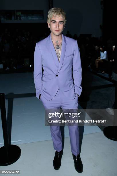 Gabriel-Kane Day-Lewis attends the Haider Ackermann show as part of the Paris Fashion Week Womenswear Spring/Summer 2018 on September 30, 2017 in...