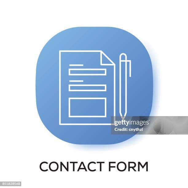 contact form app icon - window installation stock illustrations