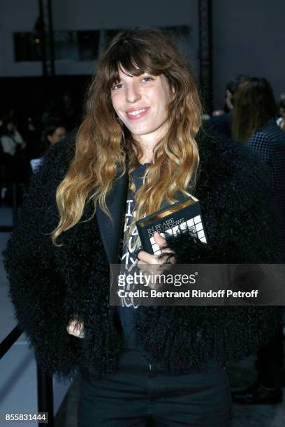 Lou Doillon attends the Haider Ackermann show as part of the Paris Fashion Week Womenswear Spring/Summer 2018 on September 30, 2017 in Paris, France.
