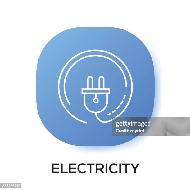 electricity app icon - www stock illustrations