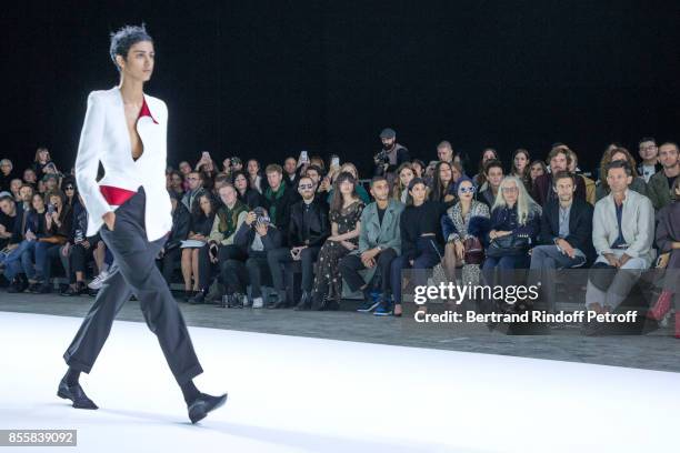 Justin O'Shea, Irina Lazareanu, Younes Bendjima, Kourtney Kardashian, Catherine Baba, Dominique Issermann, Benoit Peverelli and Daniel de la Falaise...