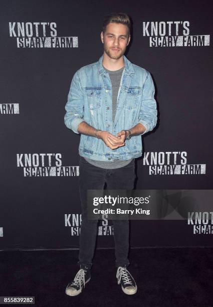 Actor Cameron Fuller attends Knott's Scary Farm and Instagram Celebrity Night at Knott's Berry Farm on September 29, 2017 in Buena Park, California.