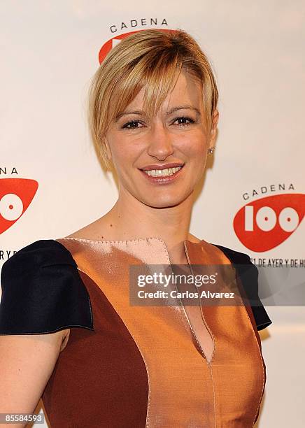 Television presenter Susana Griso attends the Cadena 100 Pie Derecho Awards at the Quinto Theatre on March 24, 2009 in Madrid.