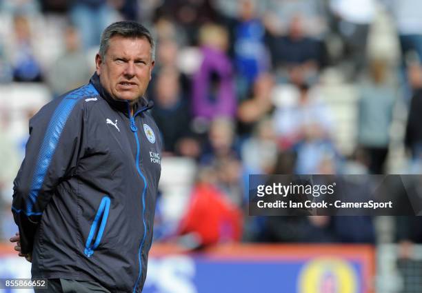 Leicester City manager Craig Shakespeare during the pre-match warm-up during the Premier League match between AFC Bournemouth and Leicester City at...
