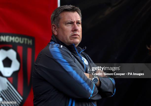 Leicester City manager Craig Shakespeare during the Premier League match at the Vitality Stadium, Bournemouth.