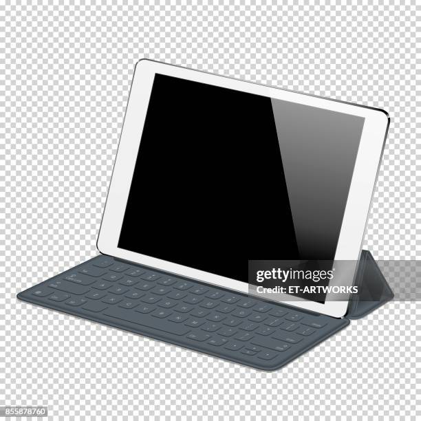 vektor digitale pc-tablet - tablet 3d stock-grafiken, -clipart, -cartoons und -symbole