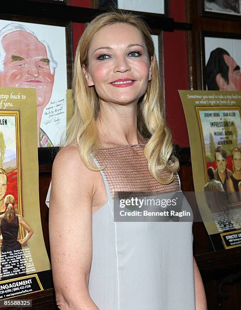 Actress Joan Allen attends the "Impressionism" opening night party at the Schoenfeld Theatre on March 24, 2009 in New York City.